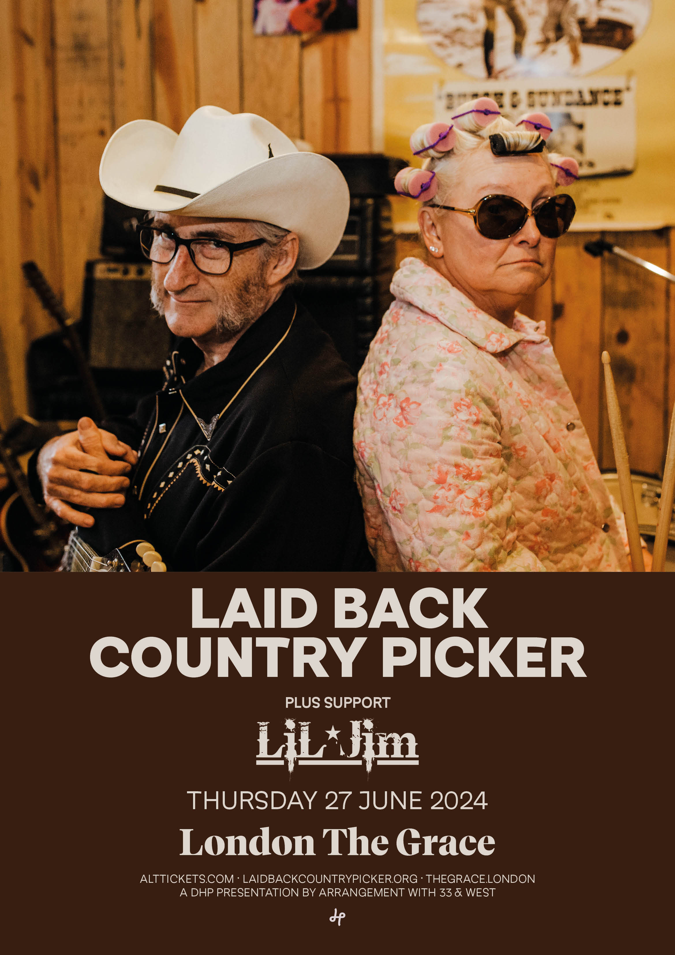 LAID BACK COUNTRY PICKER POSTER