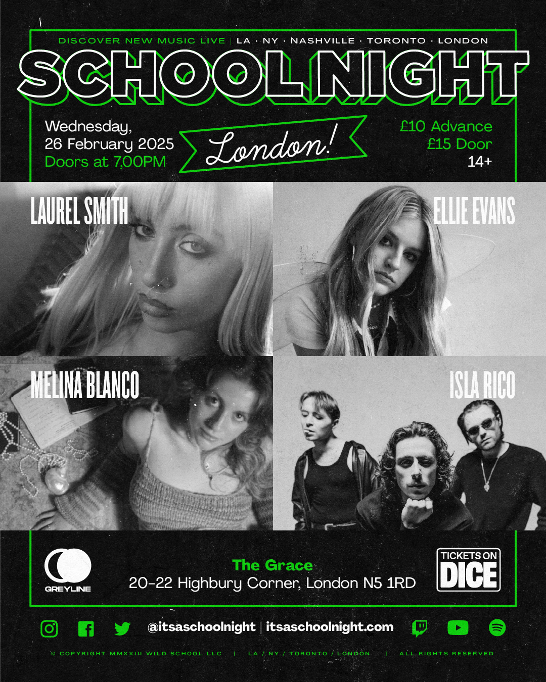 SCHOOL NIGHT POSTER